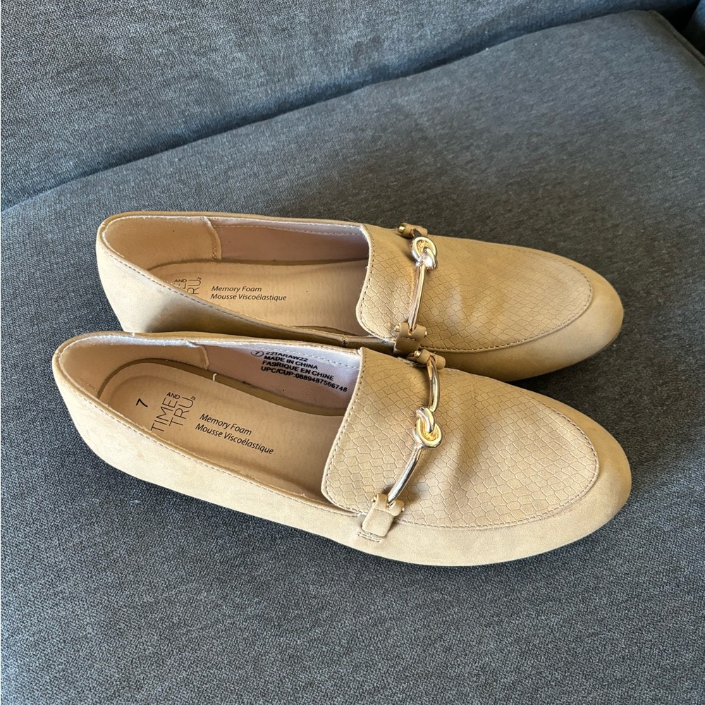 Beige loafers
